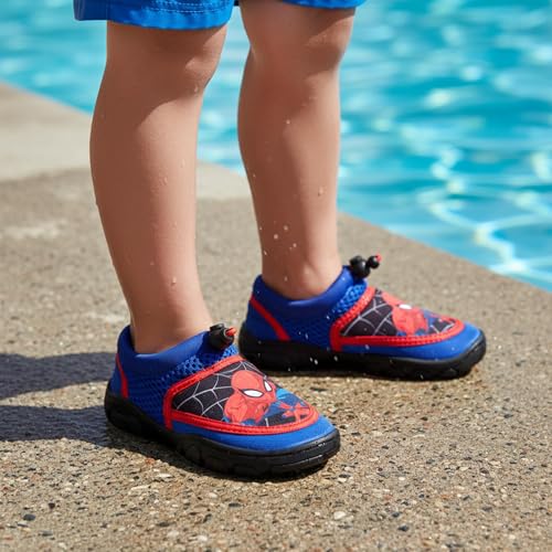 Josmo Boys Spiderman Aquasock (Toddler/Little Kid) Blue/Red 7-8 Medium Toddler - Image 3