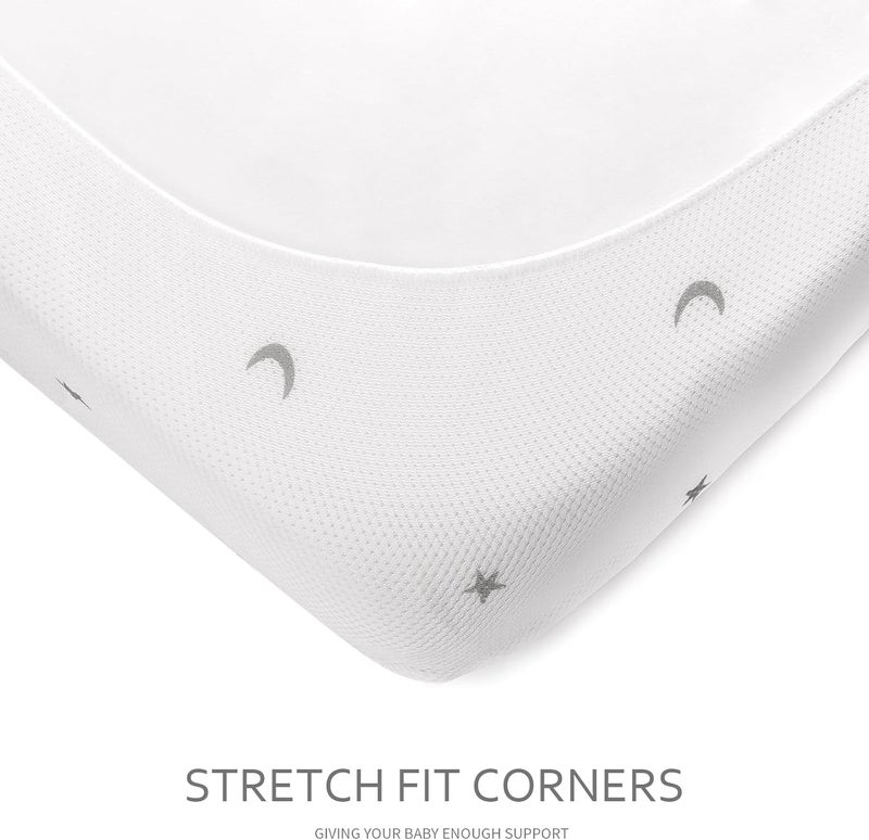 Moonsea Waterproof Pack and Play Mattress Pad Fit for Graco Pack n Play On The Go Playard Breathable and Washable Pack and Play Mattress Sheets Fitted - Image 5