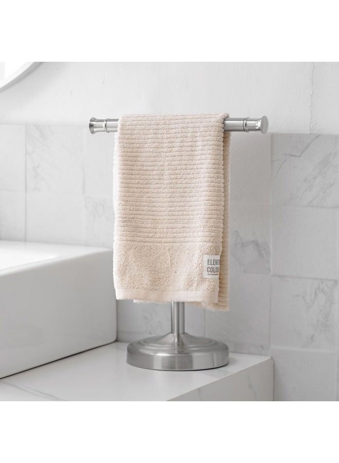 RUMOSE 13 Inch Brushed Nickel Towel Stand Hand Towel Holder Bathroom Kitchen Vanity Countertop T-Shape Towel Rack Free Standing Stainless Steel Towel Bar Towel Ring - Image 2