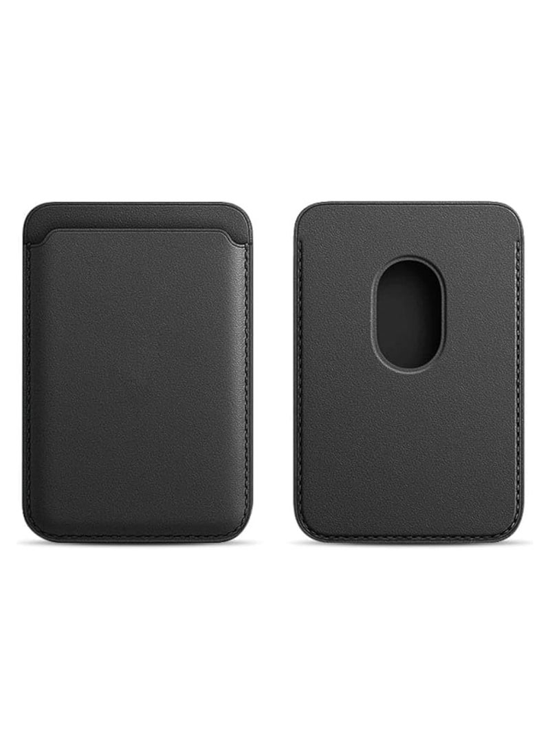 حامل بطاقات مغناطيسي مع MagSafe - لهاتف iPhone 15 Pro Max/15 Plus/15 Pro/15، iPhone 14 Pro Max/14 Plus/14 Pro/14، iPhone 13 Pro Max/13 Pro/13، iPhone 12 Pro Max/12 Pro/12 (أسود) - Image 1