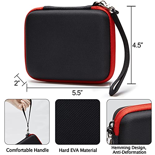 COOZOOM Guitar Pick Holder Case Compatible for Fender, ChromaCast, D'Addario, JIM DUNLOP, Bolopick, UNLP MUSICAL INSTRUMENT Guitar Accessories, All Size Picks Storage Pouch Box-Bag Red - Image 3