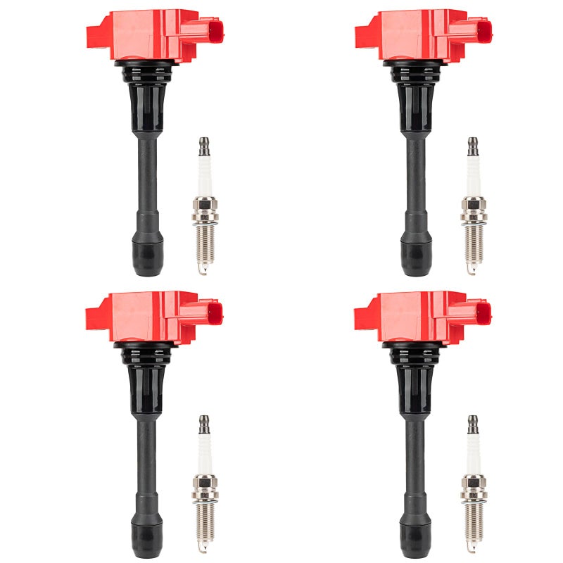 4 UF549 Ignition Coil Pack and 4 9029 Iridium Spark Plug Compatible with 20072012 Nissan Altima Versa Sentra Cube NV200 20132015 Infiniti M56 FX50 QX60 161820255056L
