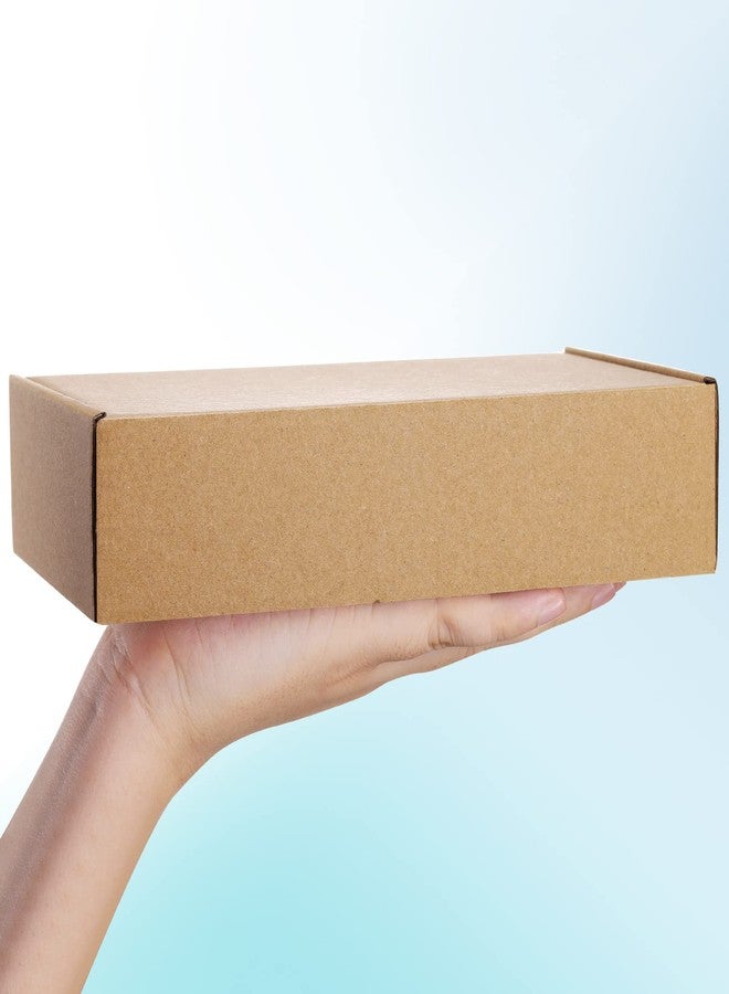Poever Shipping Boxes 9x6x2 inches Brown Small Mailing Boxes 25 Pack Cardboard Corrugated Box Mailers - Image 3
