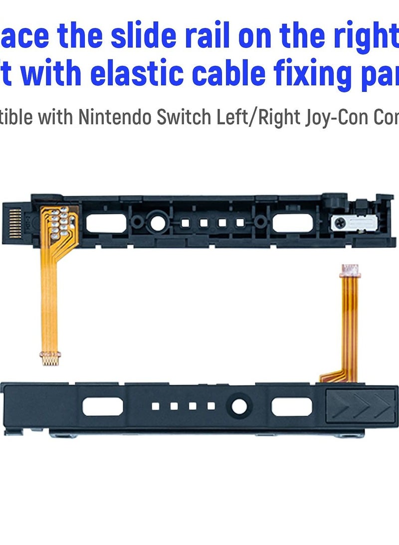 SYOSI Joystick Replacement Parts for Nintendo Switch Joycon, 18-Pack Replacement Repair Kit for NS Joy-Con with Screwdriver Opening Tool, 3D Left and Right Analog Joystick, Charge Port Slider - Image 3