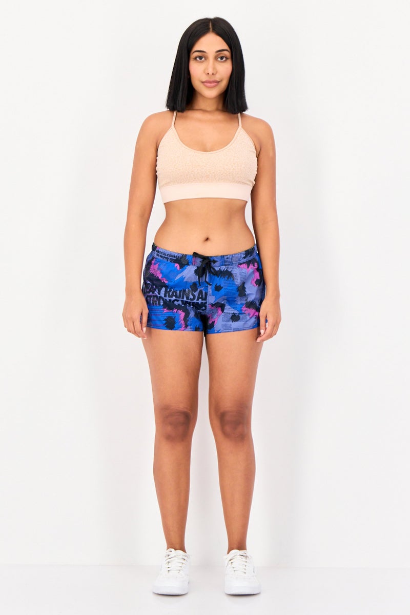 Reebok Women Sportswear Fit Drawstring Training Shorts, Multicolor - Image 4