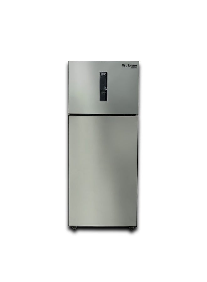 ثلاجة يونيون اير GHUSTO ديفروست ديجيتال، 350 لتر، فضي - RD350VVDH