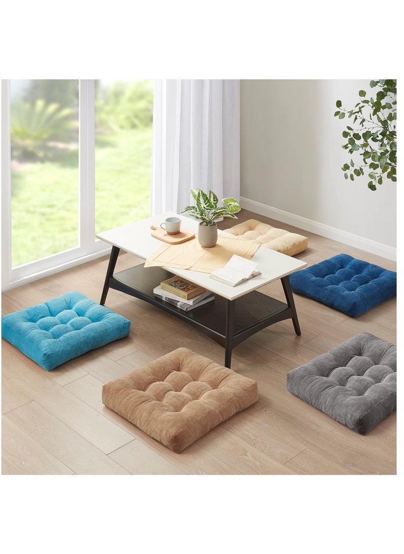 XICEN - Seating Cushion，Meditation Floor Pillow, Large Tatami Floor Pillow，Thickened Corduroy Cushion for Sofa, Chair, Living Room Office, 55x55 cm - Image 1