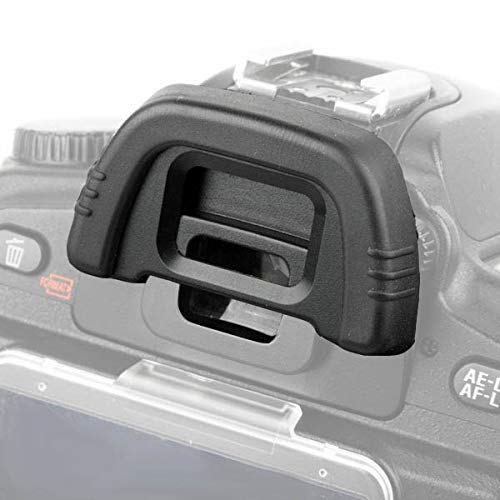 ULBTER D90 D7000 Eyepiece Eyecup Eye Cup DK-21 for Nikon D750 D610 D600 D300 D200 D80 D70 D50 Camera Viewfinder, ULBTER Eyepiece Cover & Hot Shoe Cover -(2+2 Pack) - Image 3
