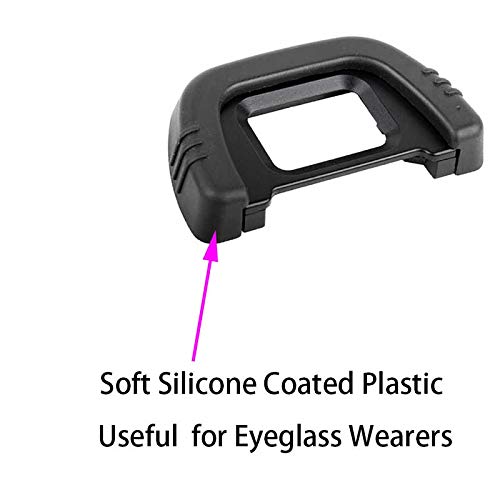 ULBTER D90 D7000 Eyepiece Eyecup Eye Cup DK-21 for Nikon D750 D610 D600 D300 D200 D80 D70 D50 Camera Viewfinder, ULBTER Eyepiece Cover & Hot Shoe Cover -(2+2 Pack) - Image 5
