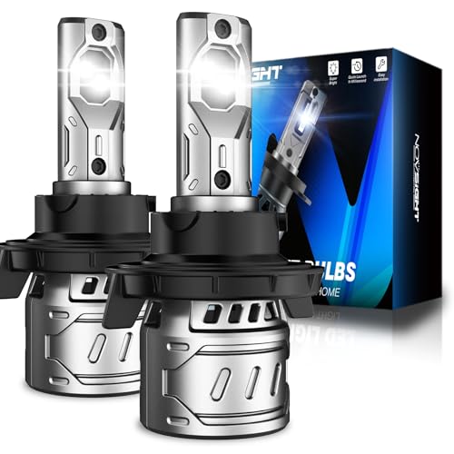 NOVSIGHT H13/9008 Bulbs Upgraded, 400% Brightness H13 Fog Bulbs, Quick Installation 9008, Pack of 2 - Image 1