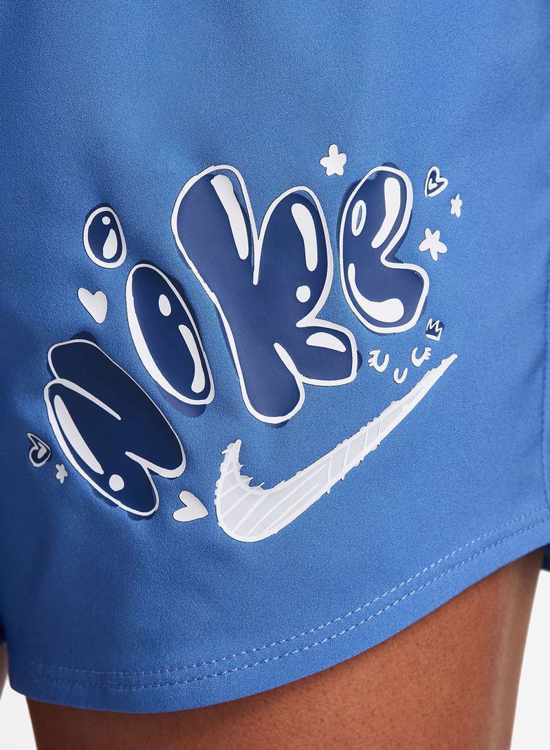 Nike Youth Dri-Fit One Woven High Rise Graphics Shorts  - Image 4