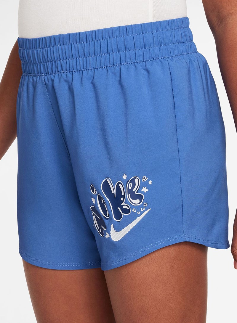 Nike Youth Dri-Fit One Woven High Rise Graphics Shorts  - Image 3