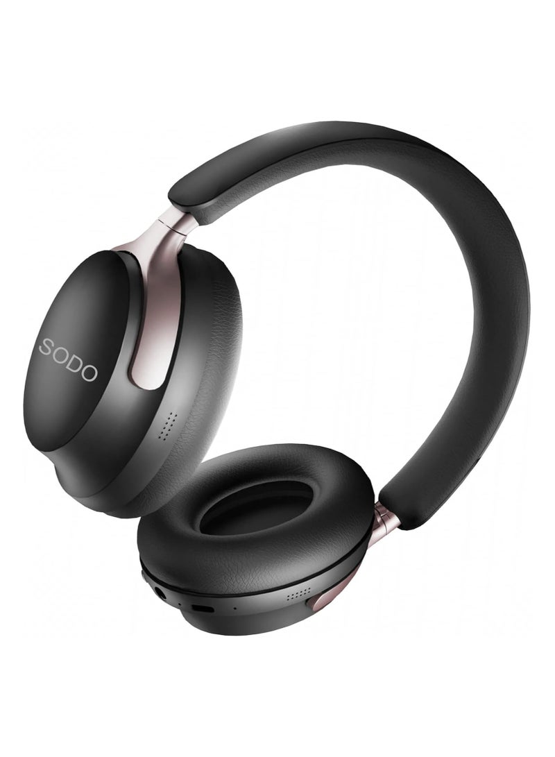 سماعة الرأس SD-1103 اللاسلكية ستيريو فوق الأذن مع ميكروفون اسود