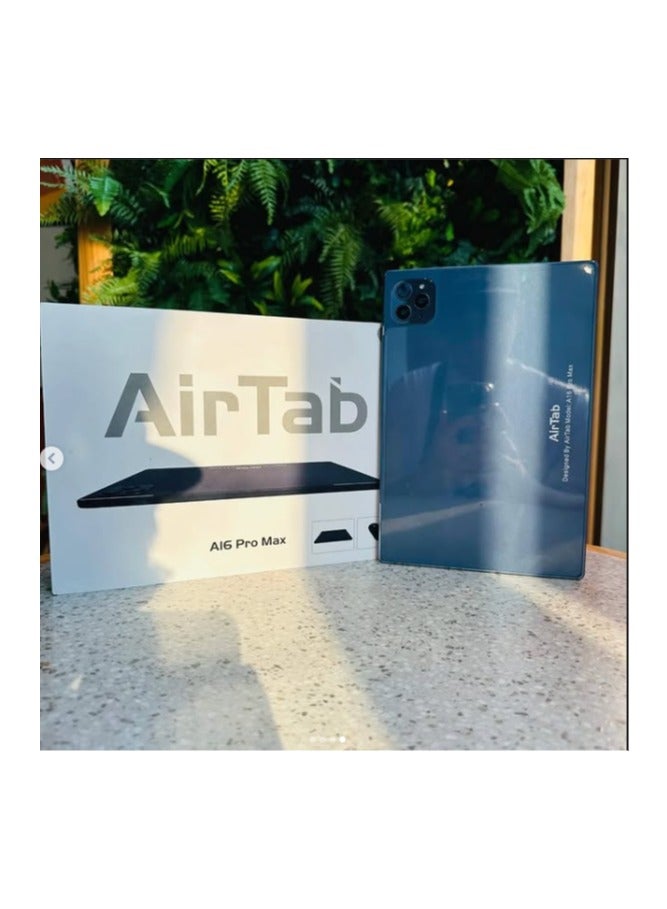 AirTab A16 Pro Max 10.1" 5G Smart Tablet – 16GB RAM, 1TB Storage, 10000mAh Battery + Wireless Arabic Keyboard –  Blue - Image 1