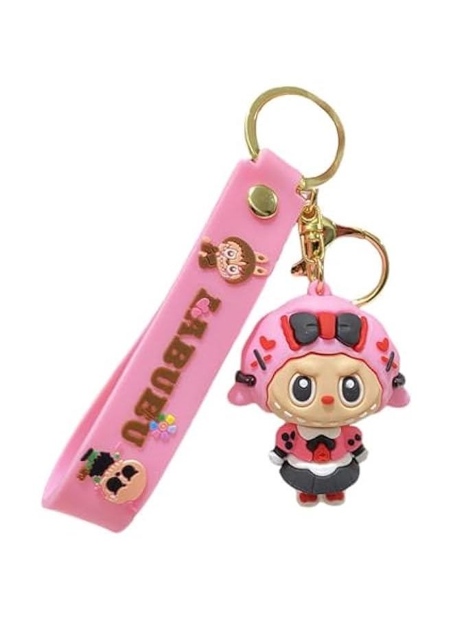 Arabest Cute Labubu Keychain, Creative Labubu Purse Bag Charms Gift for Women  - Image 1