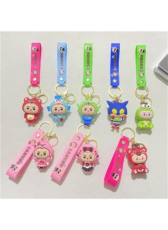 Arabest Cute Labubu Keychain, Creative Labubu Purse Bag Charms Gift for Women  - Image 4