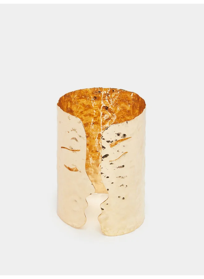 ستايلي Styli Textured Wide Cuff Bracelet