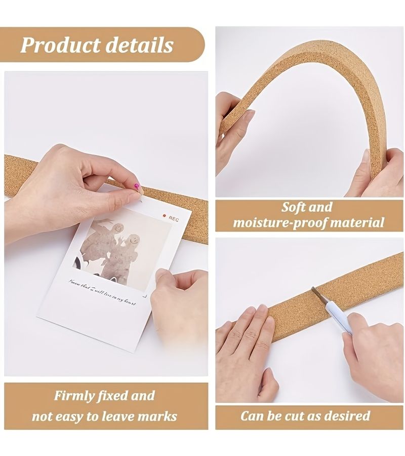 شريط لوحة الإعلانات ذاتية اللصق مقاس 39 بوصة للوحة الحائط الفلينية - Image 2
