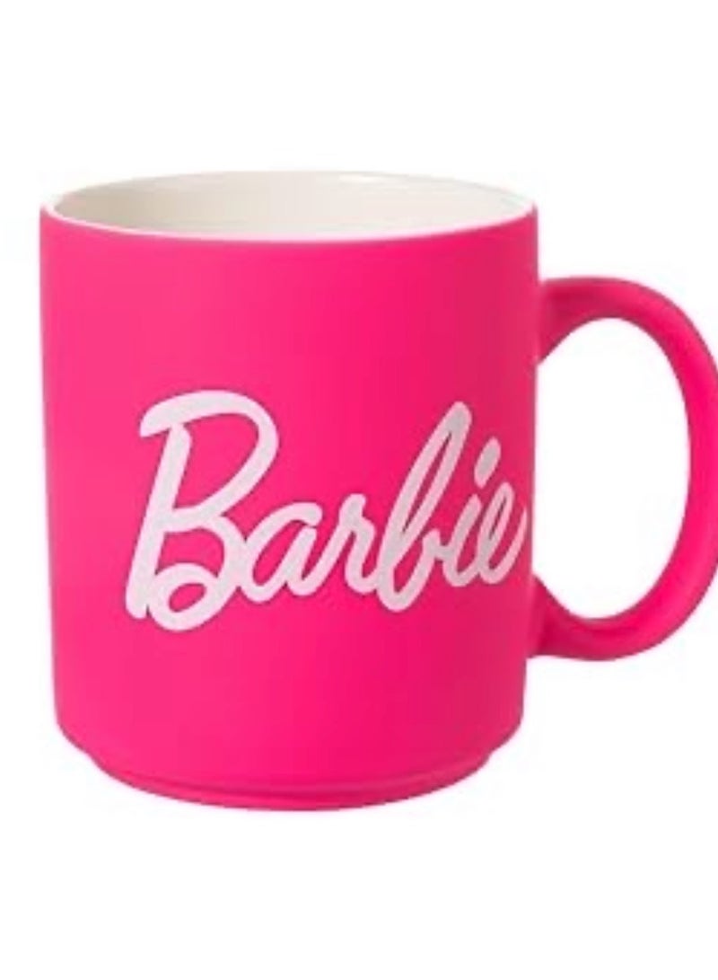 باربي كوب سيراميك من مجموعة باربي (390 مل) - كوب انيق ومتين لعشاق باربي - Image 1