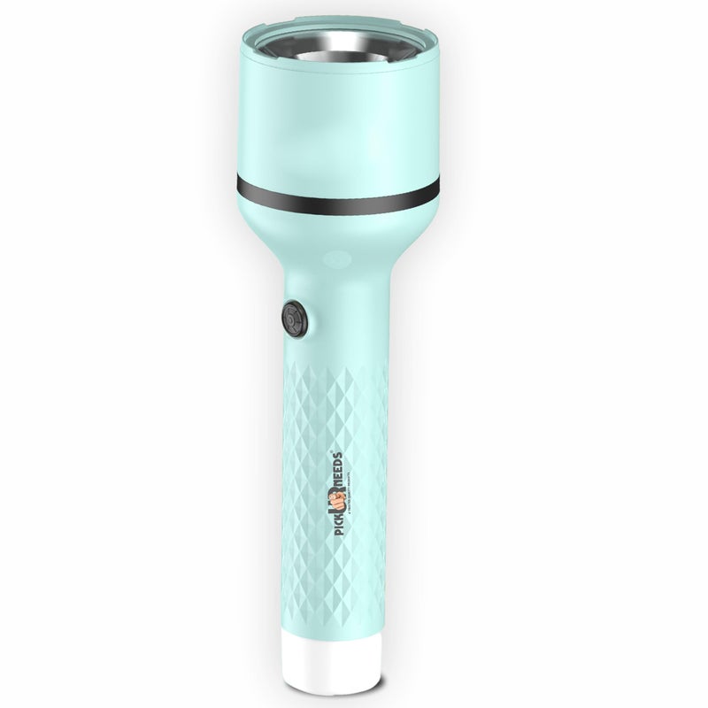 Pick Ur Needs Rechargeable Emergency Search LED Torch with 4 Mode Light Type C Fast Charging (Sky Blue) - Image 3