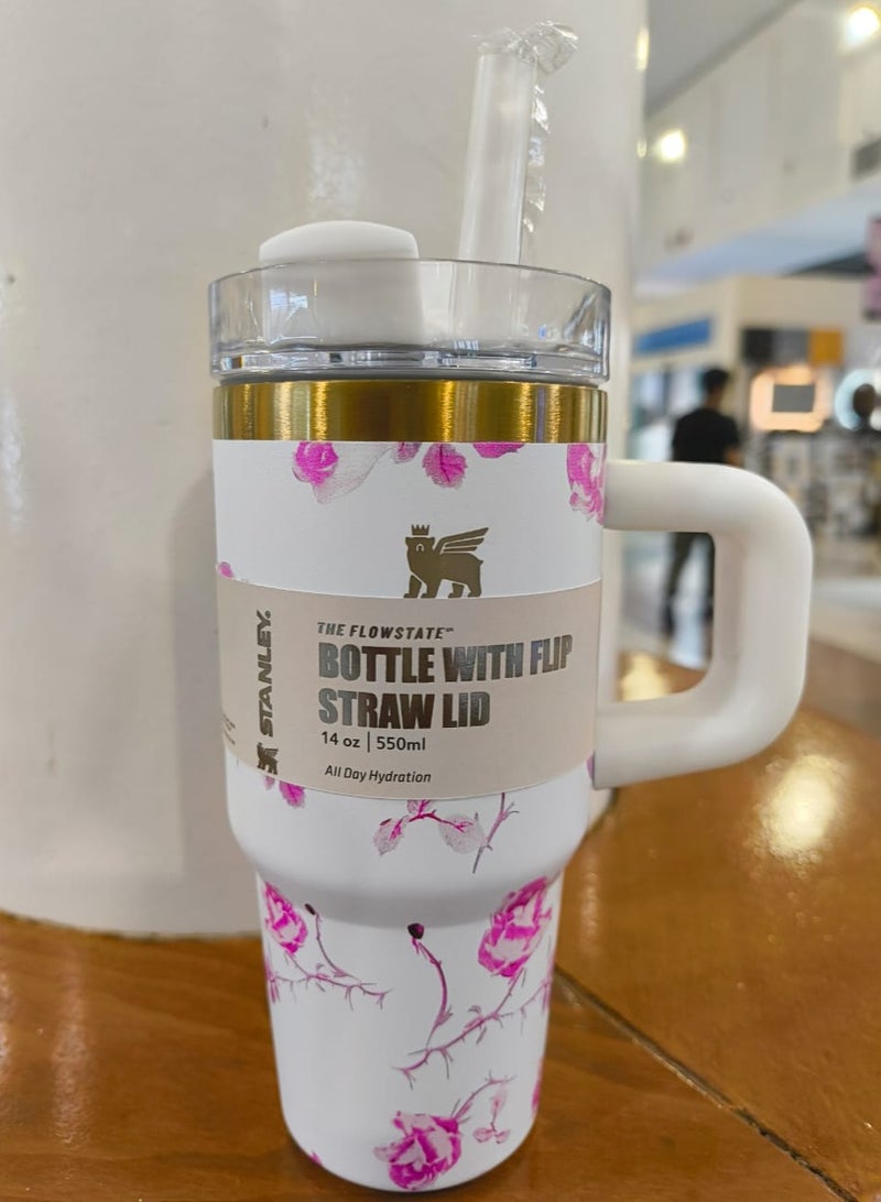 Stanley Quencher H2.0 Flow State Stainless Steel Vacuum Insulated Tumbler with Lid and Straw for Water, Iced Tea or Coffee, Smoothie and More, 14 oz - Image 2