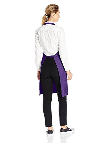 Uncommon Threads Unisex Bib Apron 3 Pockets, Purple, One Size - Image 2