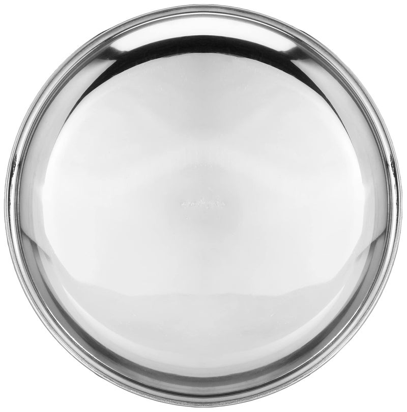 Neelam Stainless Steel 13, 22 Gauge Bungdi Design Buffet Plate, 30 cm, Durable, Elegant Round Plates for Serving, Perfect for Parties, Special Occasions, Long-Lasting, Easy to Clean & Maintain - Image 3