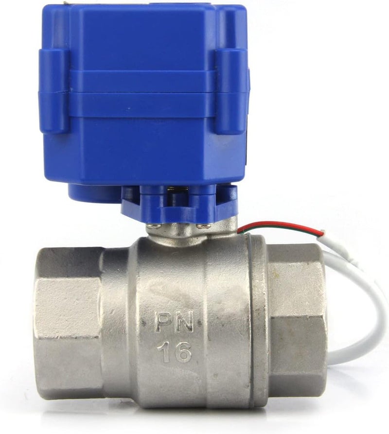 U.S. Solid 1" Stainless Steel Motorized Ball Valve with Full Port, 9-24V AC/DC, Normally Open - Image 3