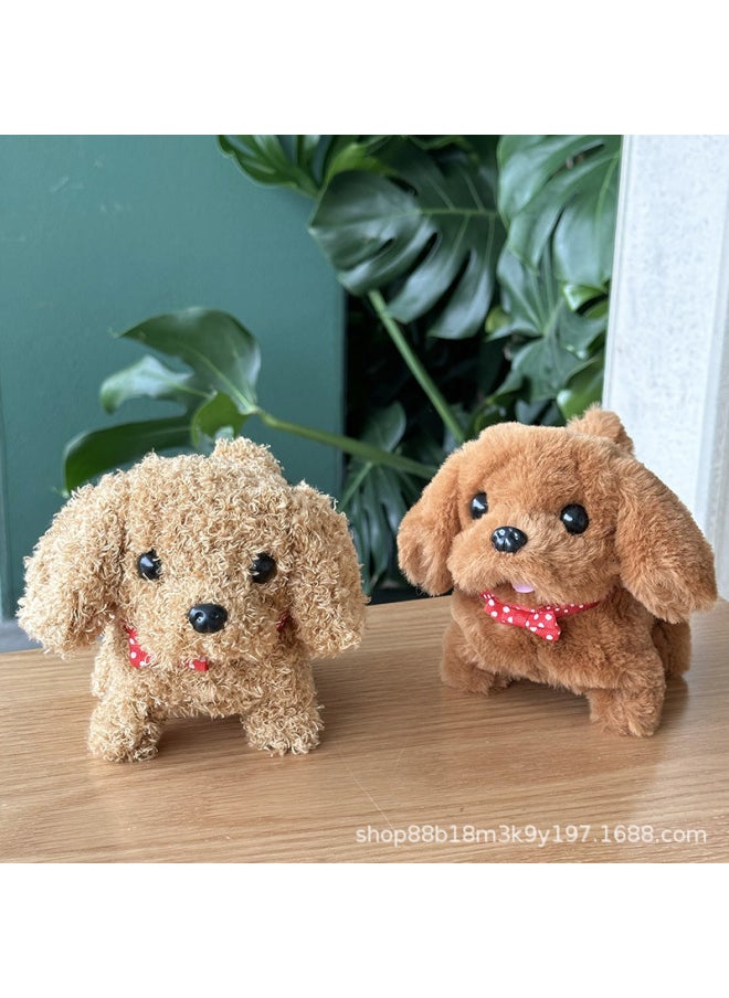 Children's Toy Dog Plush Electric Dog Can Walk Stall Puppy Stall Digital Pet Artificial Robot Dog Wholesale-Color:Bow Shiba Inu  - Image 3