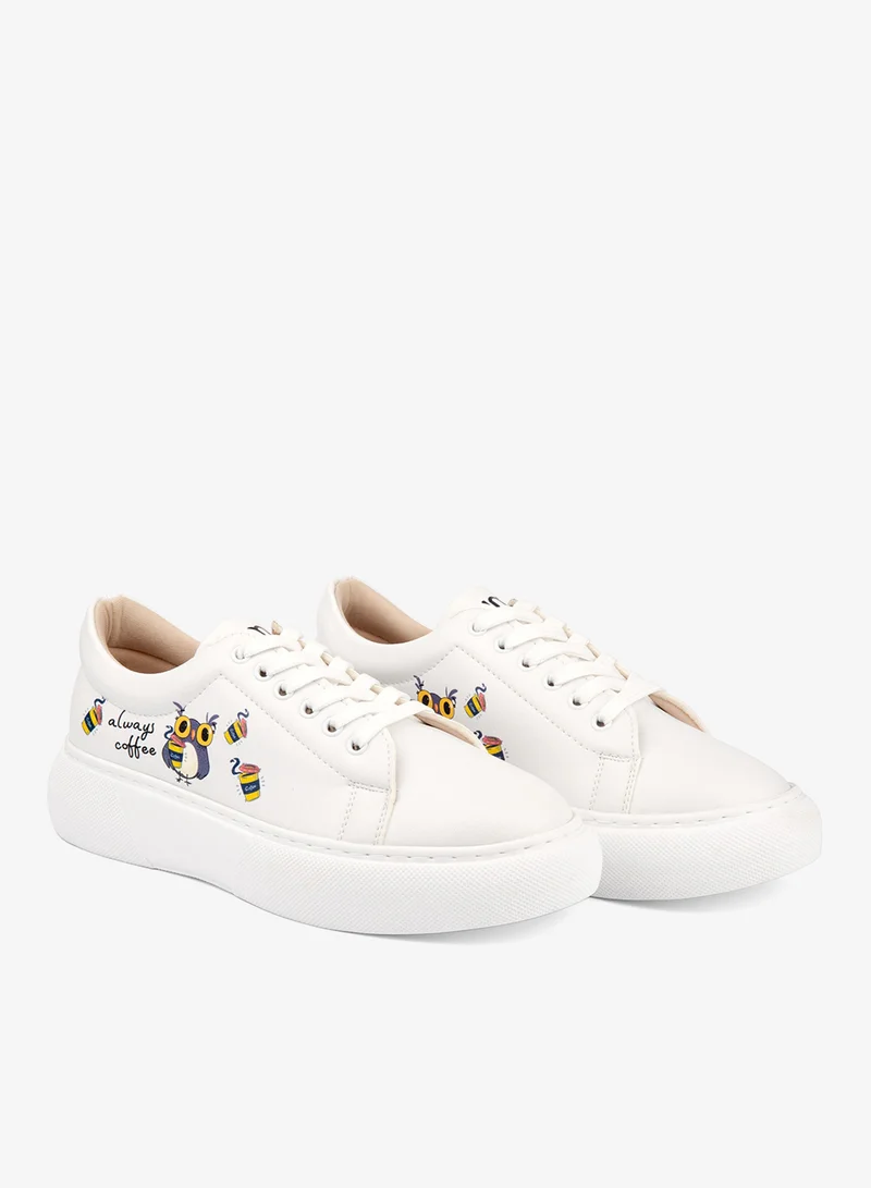 Mumka Coffee Owl Coffee Owl Sneakers for Women | Best Price UAE