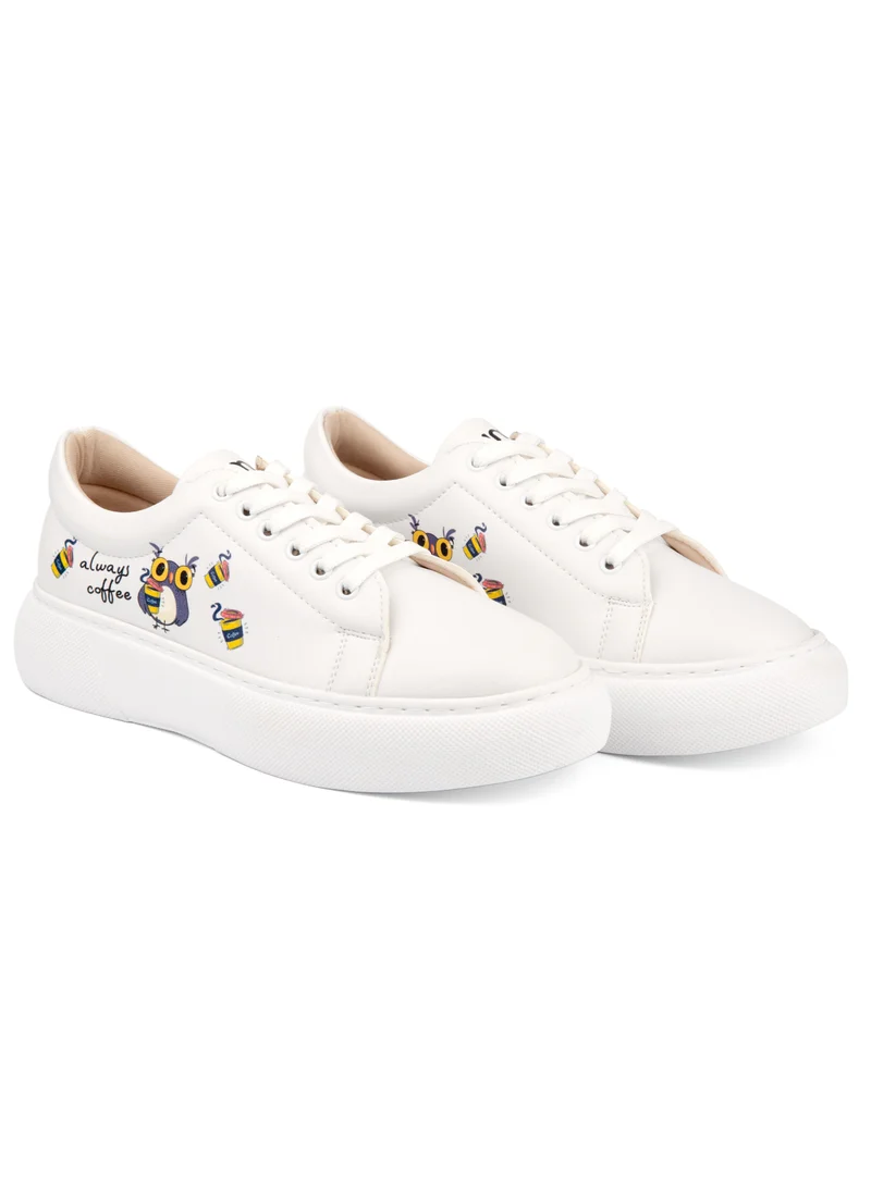 Mumka Coffee Owl Sneakers