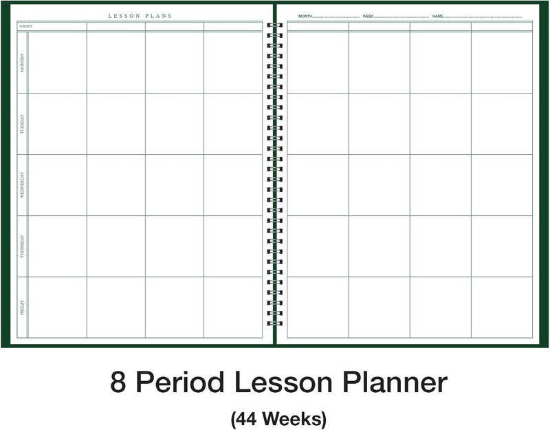 WARD Combination 9-10 Week Class Record + 8 Period Lesson Plan Book - Image 3