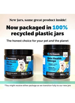 Pet Honesty Pet Honesty Omega Skin Health Chews for Dogs, Alaskan Salmon Oil, Omega-3 Fish Oil, Krill, Spirulina, Omega-3s, Healthy Skin & Coat, Itchy Skin, Dog Allergies, May Reduce Shedding (90 Count)  - Image 3
