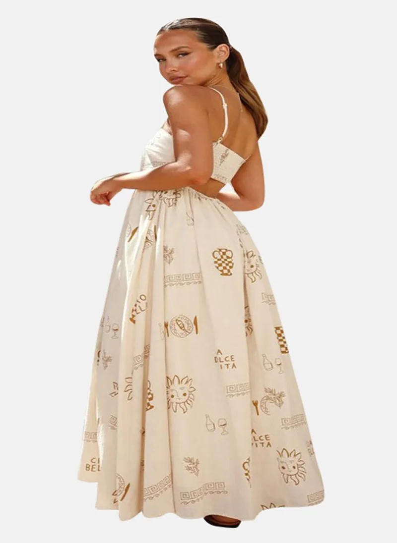 YUNIQEE Printed Cotton Sundress