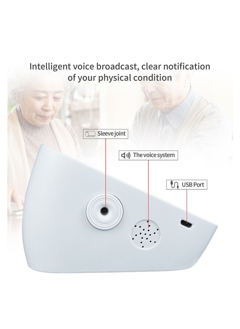 Blood Pressure Monitor LCD Display Large Screen Fully Automatic Accurate Readings Adjustable Bp Cuff Upper Arm Blood Pressure Machine Voice Prompt Irregular Heartbeat Detection Clear Display