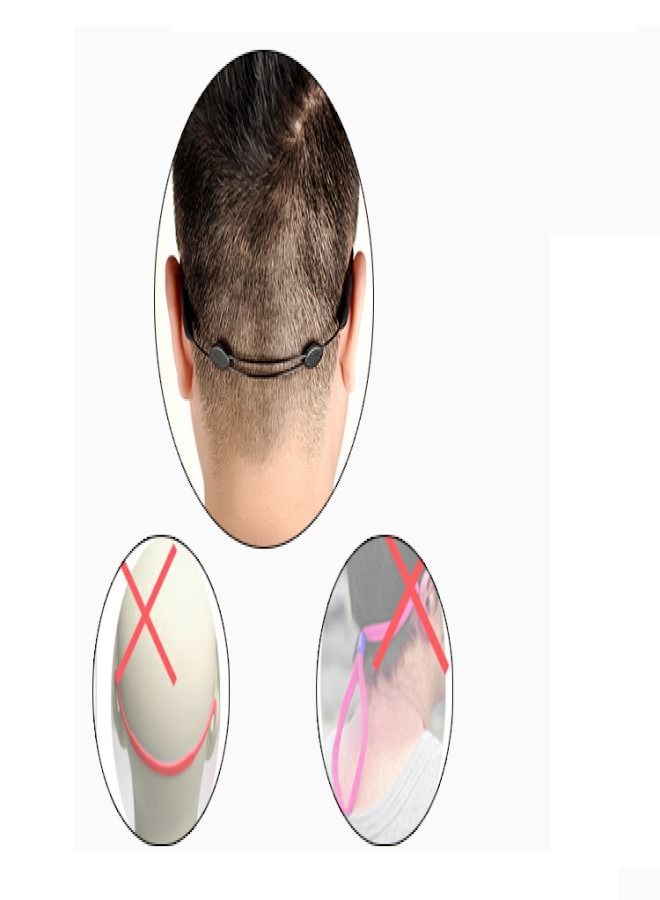 ماركة غير محددة 2-قطعة قابل للتعديل سلسلة النظارات الشمسية الرياضية  - Image 2