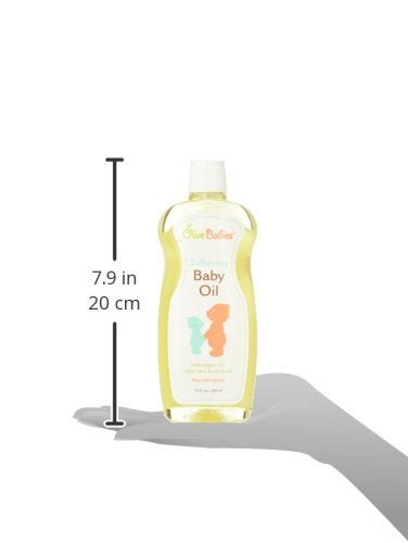 Olive Babies زيت الأطفال متعدد الاستخدامات مع زيت الأركان وزيت الألوة فيرا وزيت الزيتون 12 أونصة حل مهدئ مضاد للحساسية لجميع أنواع البشرة جيد للرجال والنساء والأطفال - Image 3