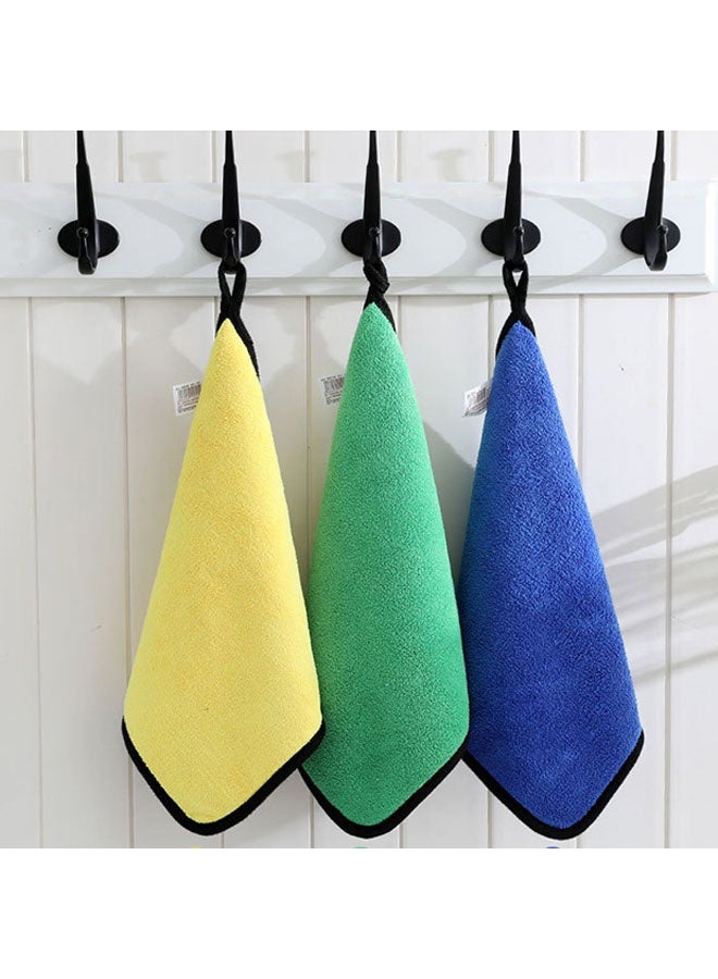 مجموعة مناشف تنظيف السيارات من الألياف الدقيقة، 3 مناشف مع إسفنجة غسيل واحدة - Image 5