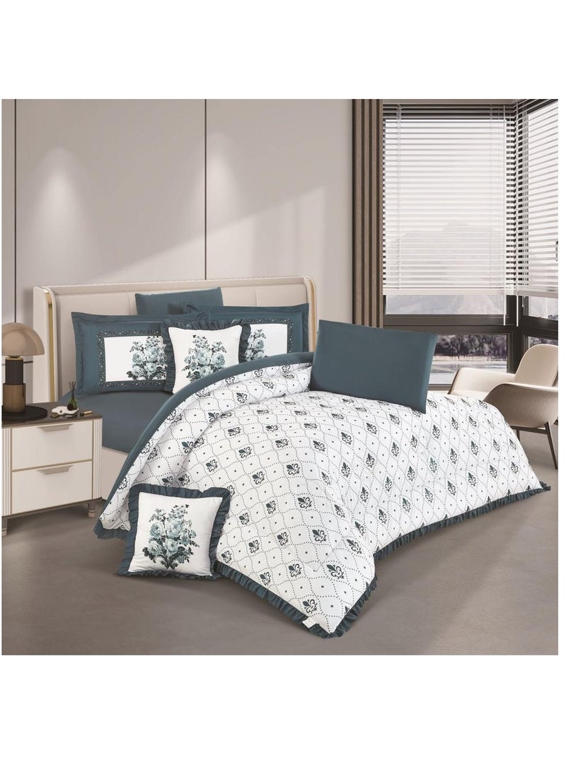 Crown Plain double-sided double-sided bed sheet, 4 pieces, size 140 x 200 cm - Image 2