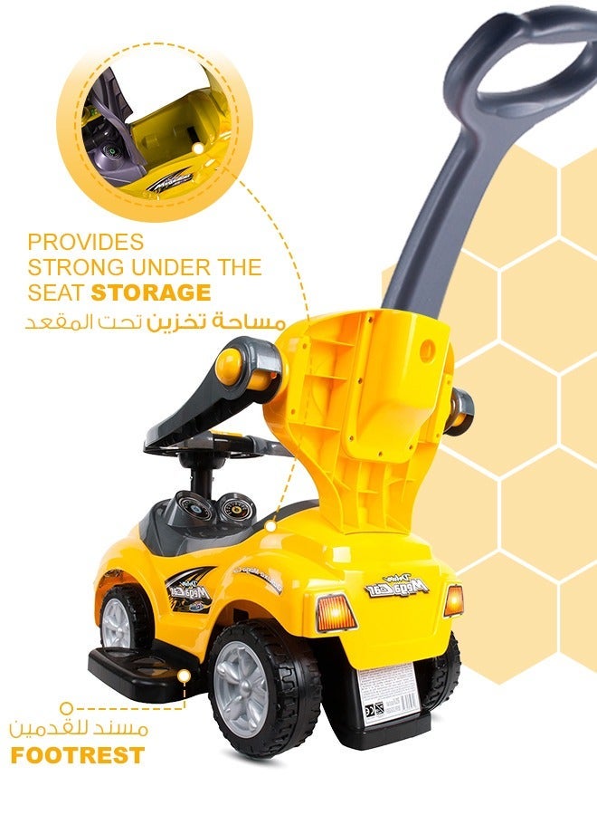 Rally 3-in-1 ride-on toy car for children with adjustable rail and backrest - Image 4