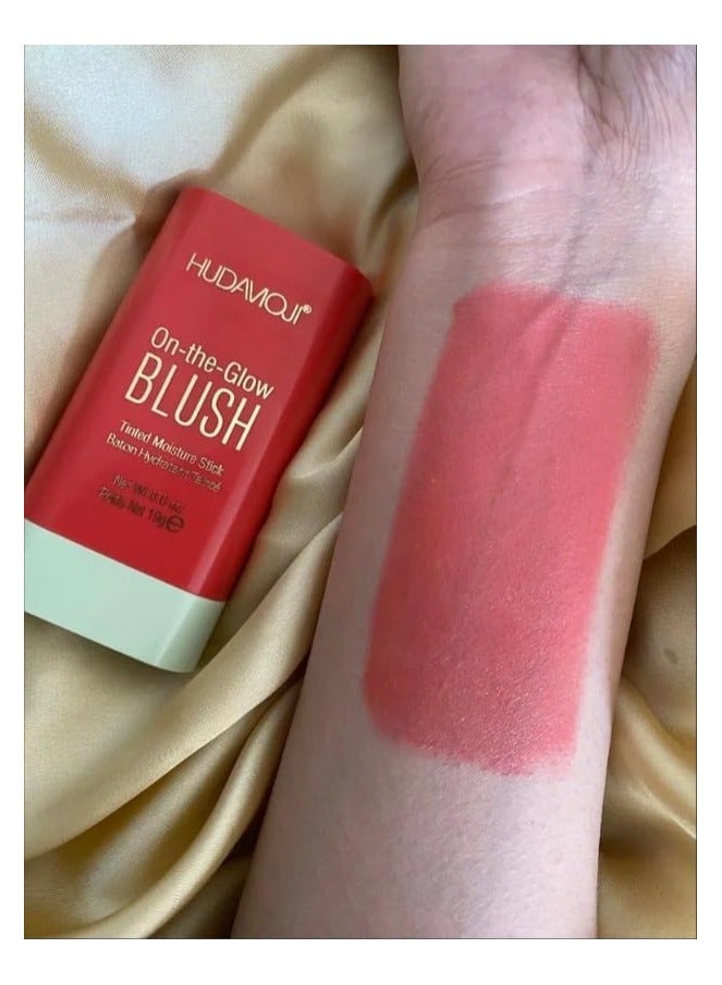 Hudamoji On-the-Glow Blush Stick (Passion the blend of berries 02, 15g)