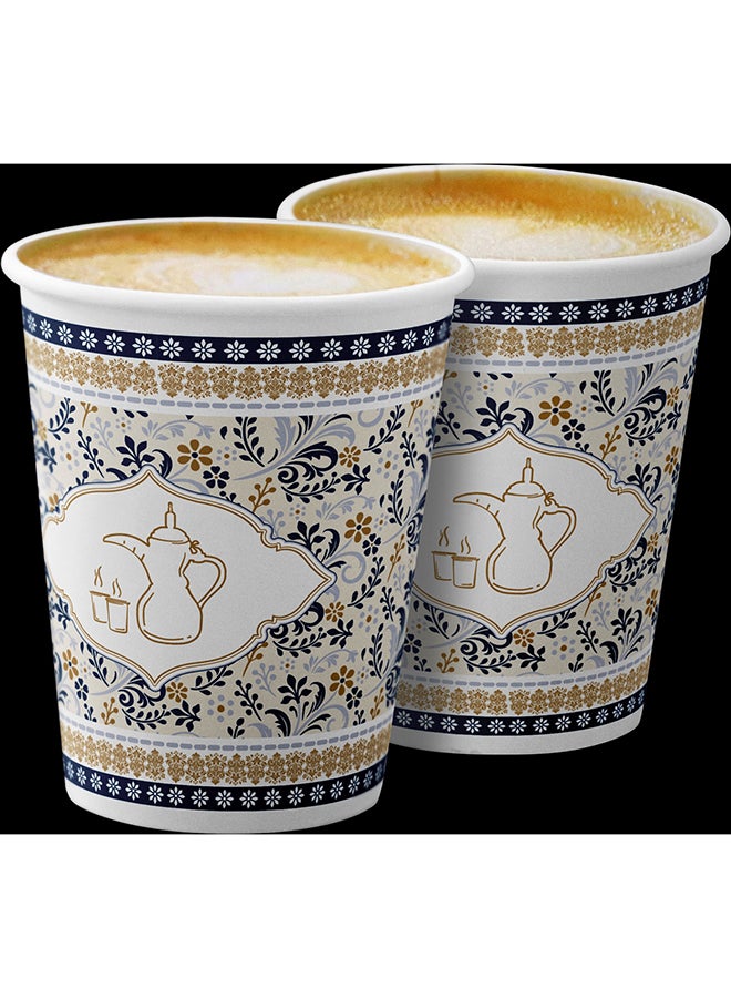 Khaleej Pack 8 أونصات ، عبوة من 100 قطعة أكواب ورقية ذات استخدام ثقيل - Image 3