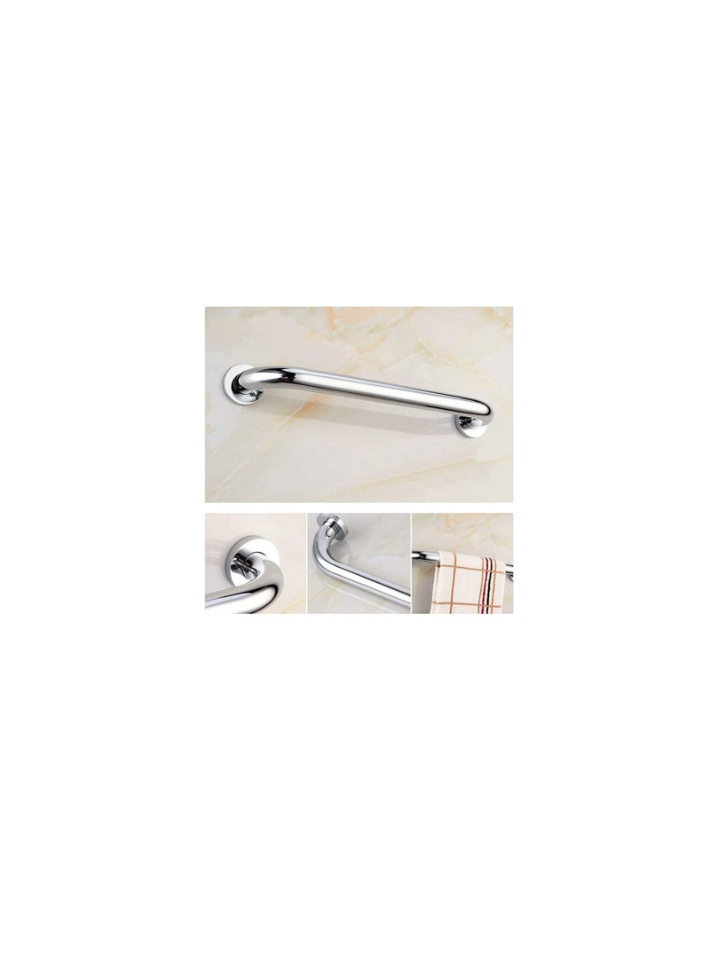 ROBUSTLINE Stainless Steel D Bar Handle Rosette Type ideal for Elderly Shower Support 19MM x 200MM ROBUSTLINE brand - Image 2