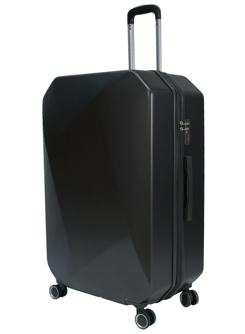 MORANO 6-Piece Hard-side ABS Spinner Luggage Trolley Black Set - Image 5