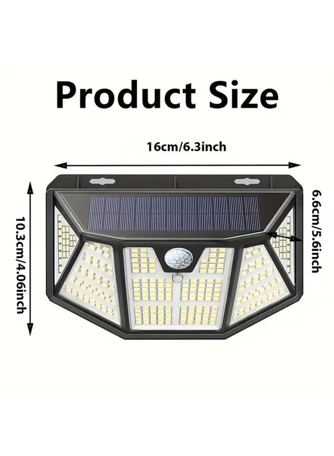 1Pack 310 LED Outdoor Solar Motion Sensor Light Cold White IP65 3 Modes - Image 4