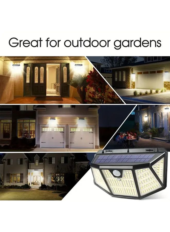 1Pack 310 LED Outdoor Solar Motion Sensor Light Cold White IP65 3 Modes - Image 5
