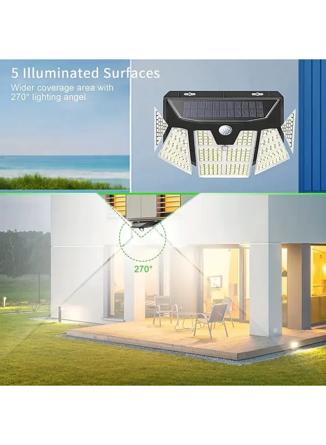 1Pack 310 LED Outdoor Solar Motion Sensor Light Cold White IP65 3 Modes - Image 3