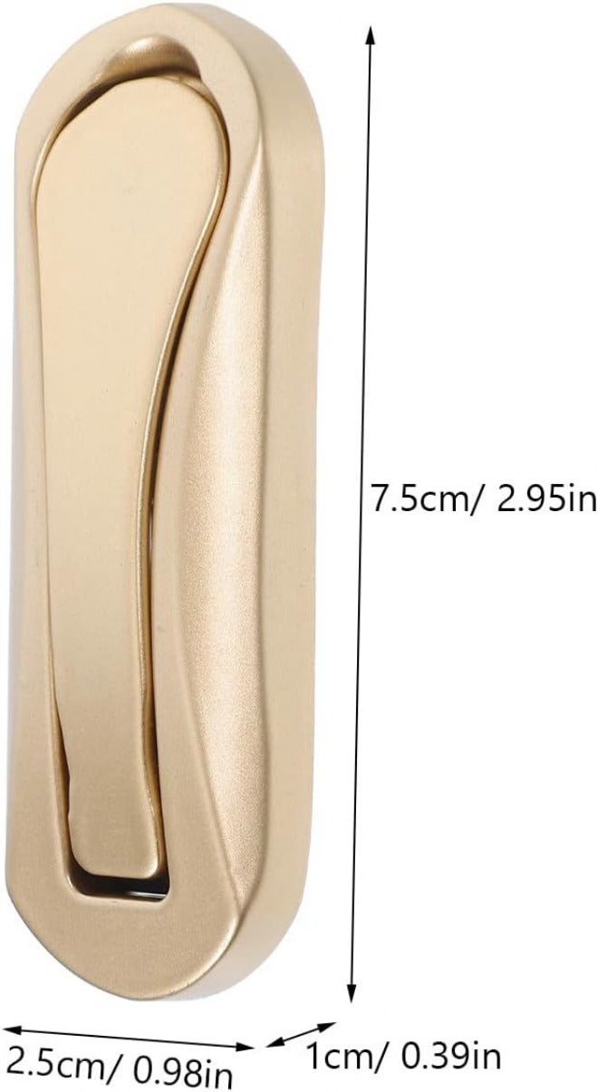 Healifty Foldable Entryway Coat Hook Space-Saving Wall Hanger Aluminum Alloy Invisible Bathroom Towel Hook for Home Organization - Image 1