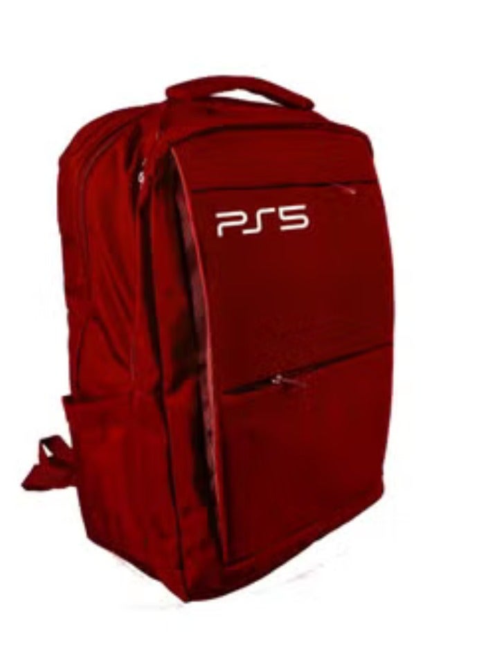 Backpacks Bag For PlayStation 5 Travel Case - Red  - Image 1