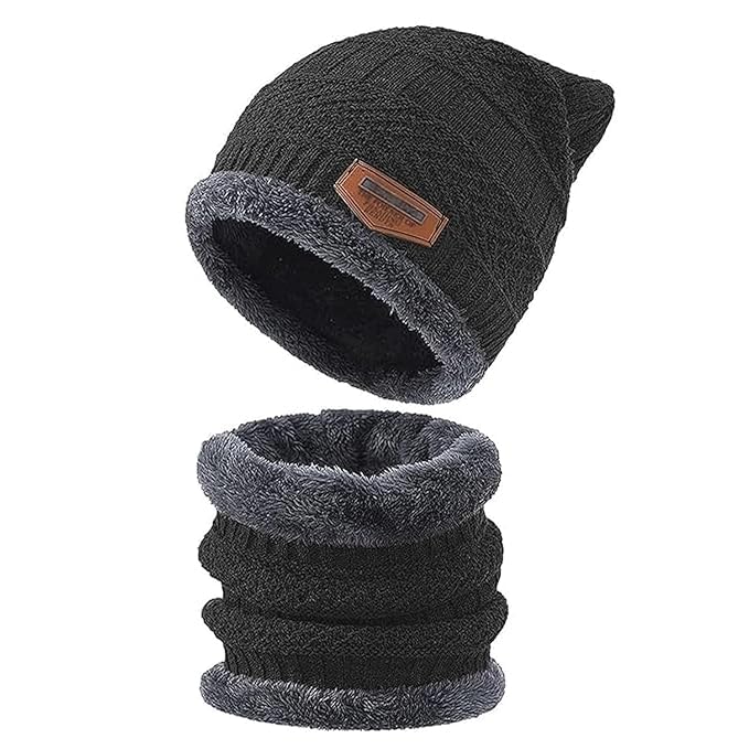 LADYBRO Stylish Winter Cap for Man - Monkey Cap & Beanie Cap for Men, Women, Kids | Woolen Neck Warmer & Balaclava | Headwear & Caps for Winter, Warm Woolen Hat & Long Beanie for Men (1, Multicolor) - Image 4